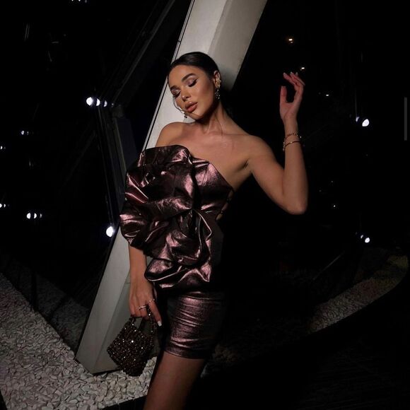 Zara Voluminous Flower Dress New - Picture 5 of 9